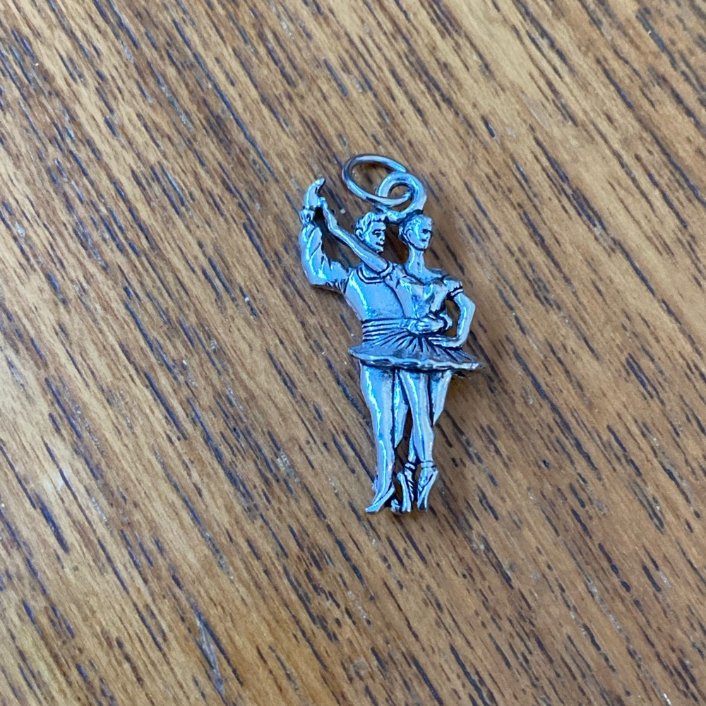 Silver Ballet Dancer Pendant